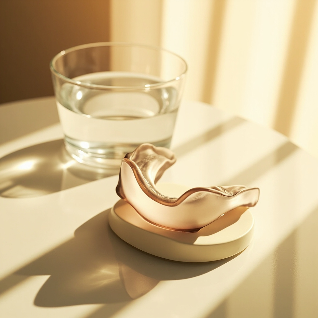 A custom oral appliance, precision-crafted for dental sleep medicine